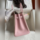 需定做 手縫 Birkin 25cm 進口山羊皮 奶油白拼3Q粉 金扣