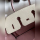 需定做 手縫 Birkin 25cm 進口山羊皮 奶油白拼3Q粉 金扣