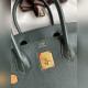 需定做 手縫 Birkin 30cm 進口山羊皮 松柏綠 金扣