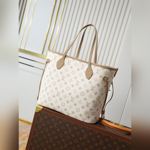 頂級原單 163變碼芯片 頭層牛皮，型號：M25665 這款雙面設計的Neverfull Inside Out MM完美包款
