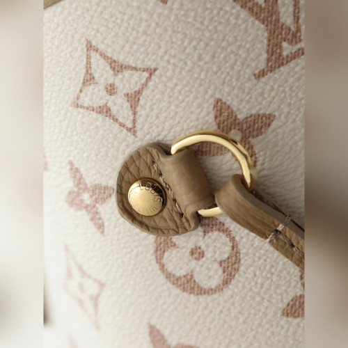 頂級原單 163變碼芯片 頭層牛皮，型號：M25665 這款雙面設計的Neverfull Inside Out MM完美包款