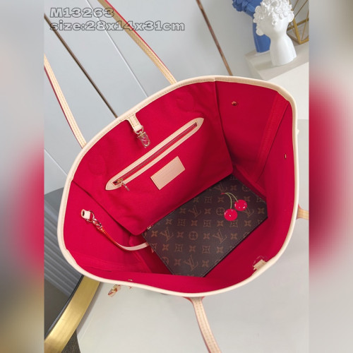 頂級原單，獨家實拍 M13263 Neverfull 中號手袋，路易威登 x 村上隆櫻桃系列