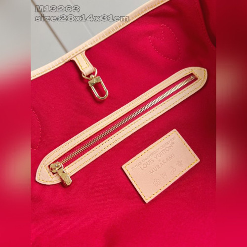 頂級原單，獨家實拍 M13263 Neverfull 中號手袋，路易威登 x 村上隆櫻桃系列