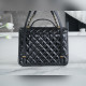 頂級進口原廠皮 所見即所得！ CHANEL 22k 高級手工坊 漆皮雙肩包 正品皮