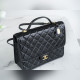 頂級進口原廠皮 所見即所得！ CHANEL 22k 高級手工坊 漆皮雙肩包 正品皮