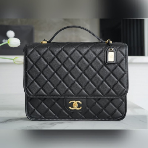 頂級進口原廠皮 所見即所得！ CHANEL 22k 高級手工坊 魚子醬雙肩包 正品皮