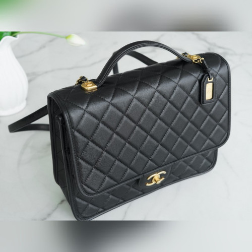 頂級進口原廠皮 所見即所得！ CHANEL 22k 高級手工坊 魚子醬雙肩包 正品皮