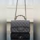 頂級進口原廠皮 所見即所得！ Chanel 23k 秋冬新款 雙C 手柄CF 深灰色