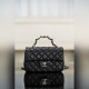 頂級進口原廠皮 所見即所得！ Chanel 23k 秋冬新款 雙C 手柄CF 黑色