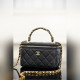 頂級進口原廠皮 所見即所得！ Chanel 25B VANITY系列化妝盒 黑金