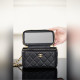 頂級進口原廠皮 所見即所得！ Chanel 25B VANITY系列化妝盒 黑金