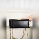 頂級進口原廠皮CHANEL 25S 雙金球CF MINI 19cm 黑色