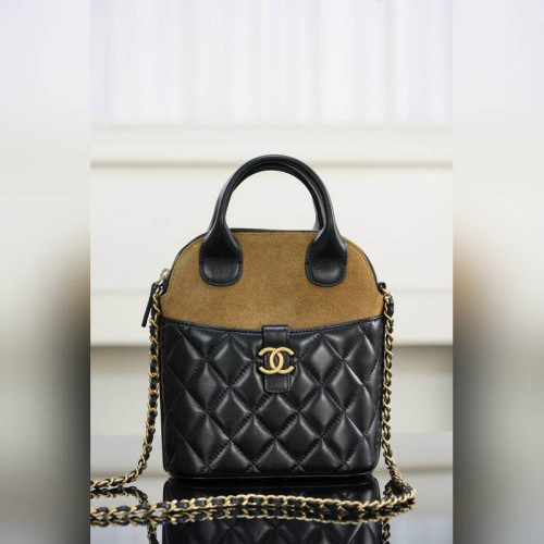 頂級進口原廠皮Chanel 25A 高級手工坊 豎版麂皮手提包