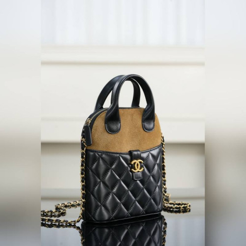 頂級進口原廠皮Chanel 25A 高級手工坊 豎版麂皮手提包