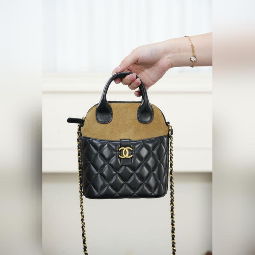 頂級進口原廠皮Chanel 25A 高級手工坊 豎版麂皮手提包