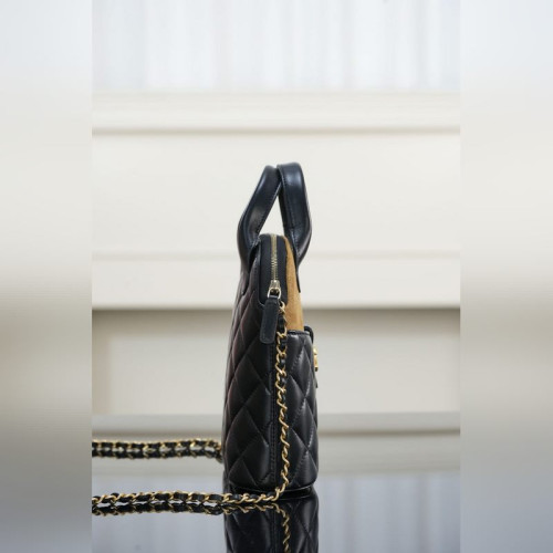 頂級進口原廠皮Chanel 25A 高級手工坊 豎版麂皮手提包