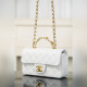頂級進口原廠皮Chanel 25B 雙C手柄 CF大mini 白金色