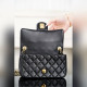 頂級進口原廠皮Chanel 25B 雙C鍊條CF 大mini 黑色