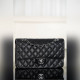 頂級進口原廠皮Classic Flap 經典口蓋包 正品皮 大球紋 黑銀中號